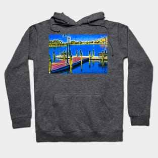 The Dock In Fauvism Hoodie